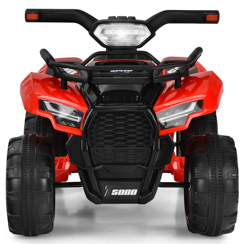 Load image into Gallery viewer, Costway 6V Kids ATV Quad Electric Ride On Car Toy with LED Light and MP3 Player in Red
