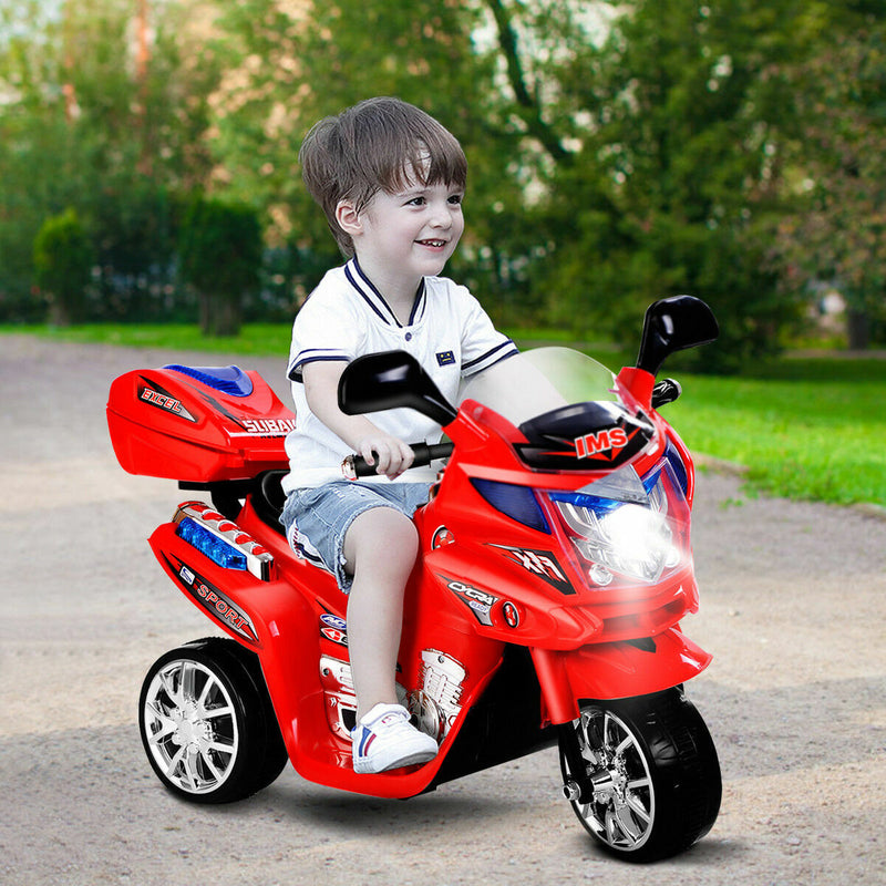 Load image into Gallery viewer, Costway Kids 6V Battery Powered 3-Wheel Ride On Motorcycle Toy
