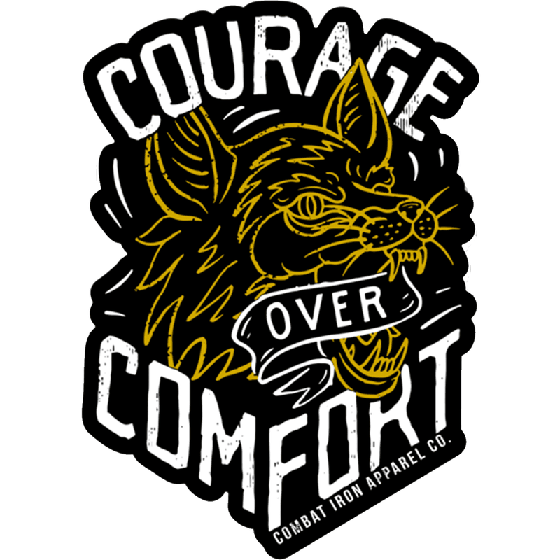 Load image into Gallery viewer, COURAGE OVER COMFORT DECAL
