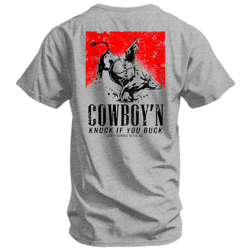 Load image into Gallery viewer, Cowboy&#39;n | Knuck If You Buck Men&#39;s T-Shirt
