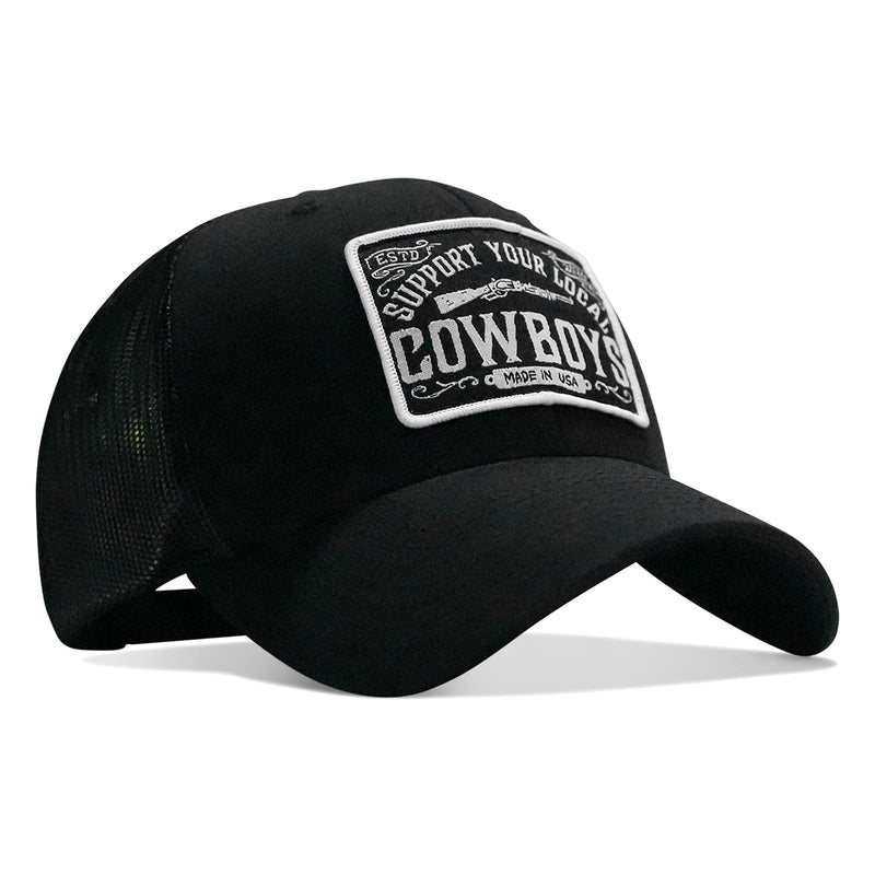 Load image into Gallery viewer, Support Your Local Cowboys Patch Snapback Hat
