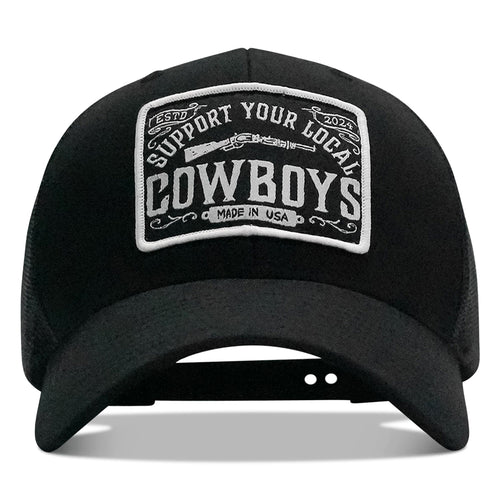 Support Your Local Cowboys Patch Snapback Hat
