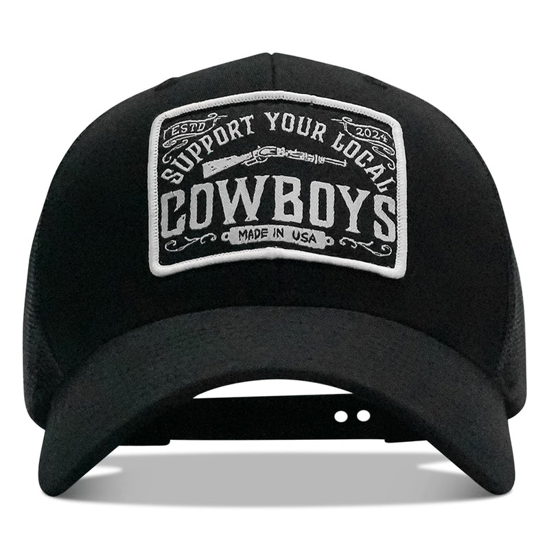 Load image into Gallery viewer, Support Your Local Cowboys Patch Snapback Hat

