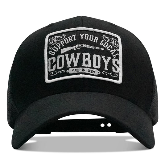 Support Your Local Cowboys Patch Snapback Hat