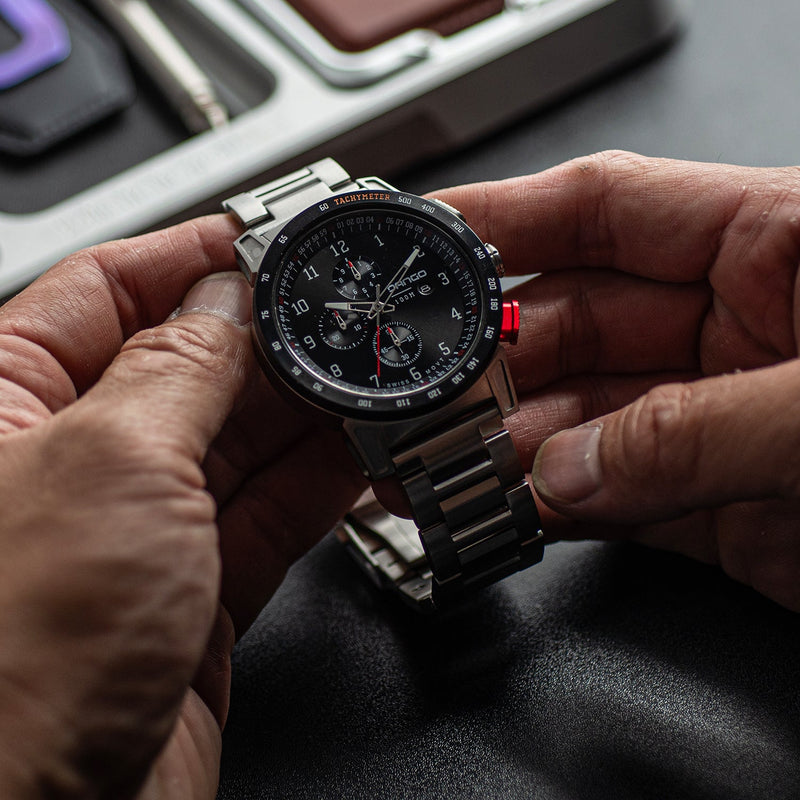 Load image into Gallery viewer, CR-01 - Chrono Watch with Metal Bracelet
