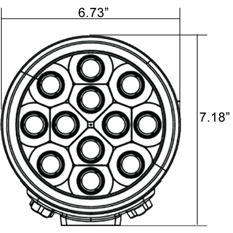 Load image into Gallery viewer, 6" TPX Transporter 12-LED Driving Light
