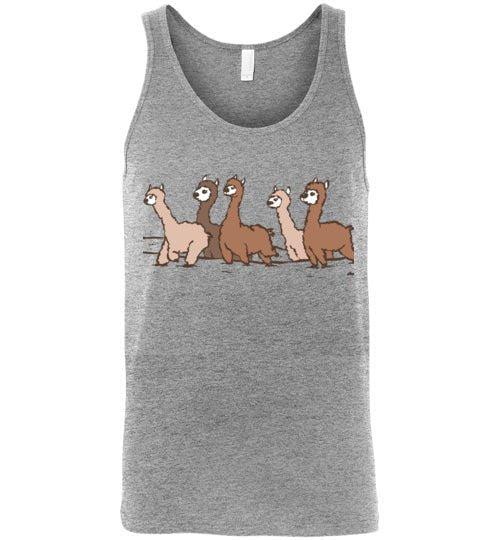 Load image into Gallery viewer, Curious Alpacas Canvas Unisex Tank
