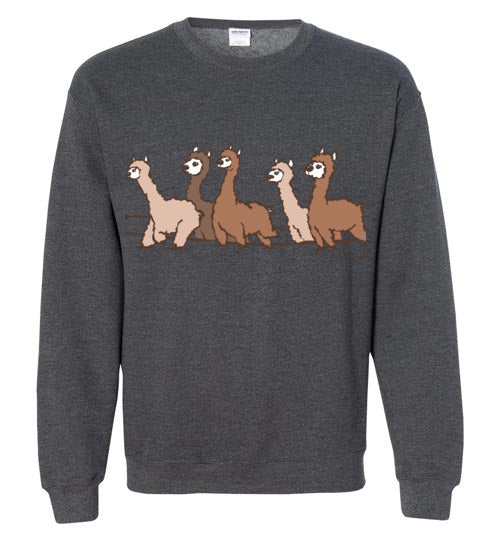 Load image into Gallery viewer, Curious Alpacas Gildan Crewneck Sweatshirt
