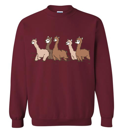 Load image into Gallery viewer, Curious Alpacas Gildan Crewneck Sweatshirt

