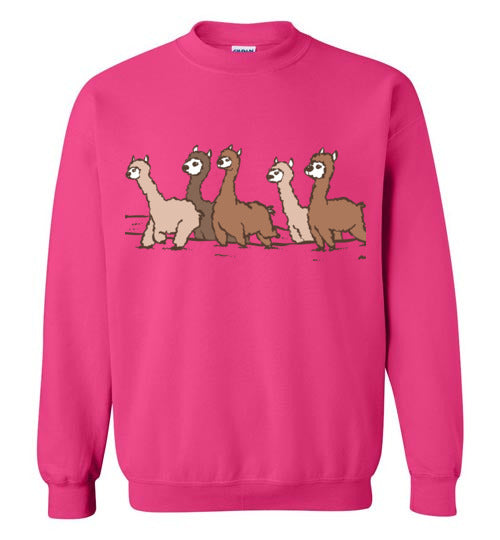 Load image into Gallery viewer, Curious Alpacas Gildan Crewneck Sweatshirt
