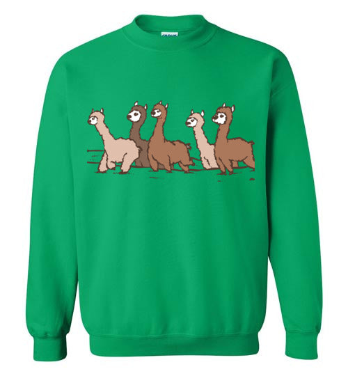 Load image into Gallery viewer, Curious Alpacas Gildan Crewneck Sweatshirt
