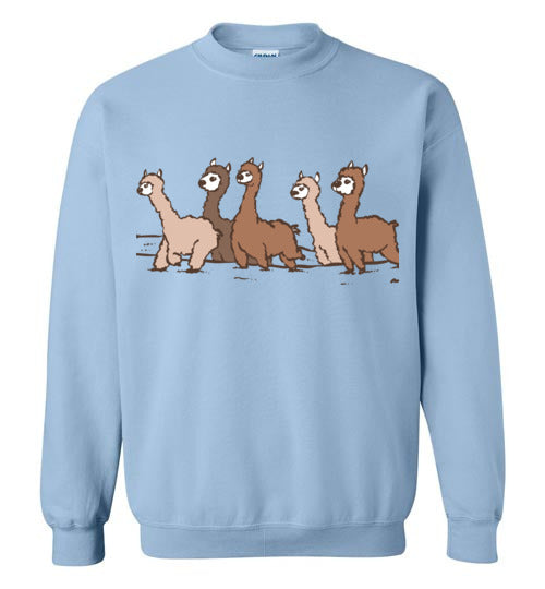 Load image into Gallery viewer, Curious Alpacas Gildan Crewneck Sweatshirt
