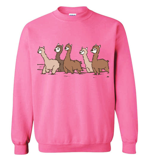 Load image into Gallery viewer, Curious Alpacas Gildan Crewneck Sweatshirt

