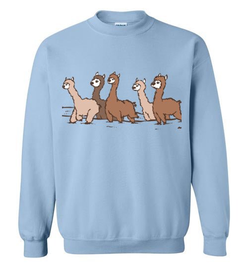 Curious Alpacas Gildan Crewneck Sweatshirt