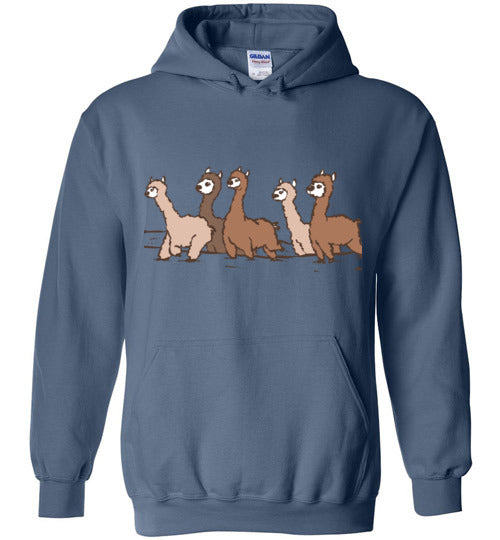 Load image into Gallery viewer, Curious Alpacas Gildan Heavy Blend Hoodie
