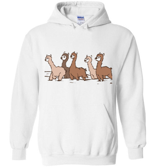 Load image into Gallery viewer, Curious Alpacas Gildan Heavy Blend Hoodie

