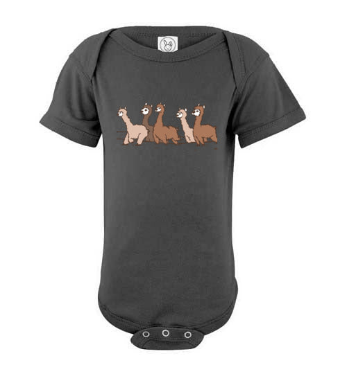 Load image into Gallery viewer, Curious Alpacas  Infant Fine Jersey Bodysuit

