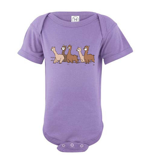 Load image into Gallery viewer, Curious Alpacas  Infant Fine Jersey Bodysuit
