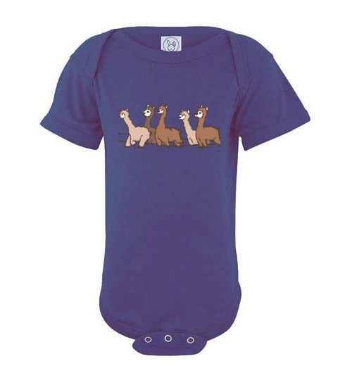 Load image into Gallery viewer, Curious Alpacas  Infant Fine Jersey Bodysuit
