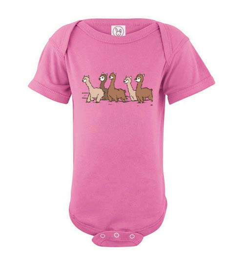 Load image into Gallery viewer, Curious Alpacas  Infant Fine Jersey Bodysuit
