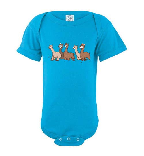 Load image into Gallery viewer, Curious Alpacas  Infant Fine Jersey Bodysuit
