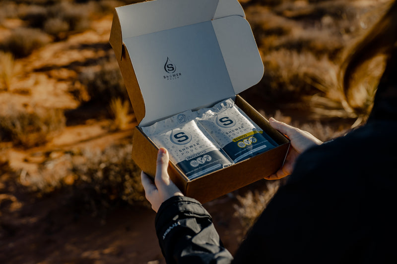 Load image into Gallery viewer, 15-pack Shower Pouch XL (2&#39; x 1&#39;) Body Wipes
