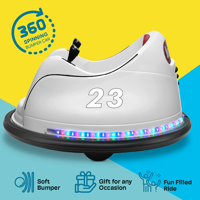 Load image into Gallery viewer, Customizable 6V Electric Bumper Car for Kids &amp; Toddlers 1.5-5 Years Old with DIY Sticker Kit
