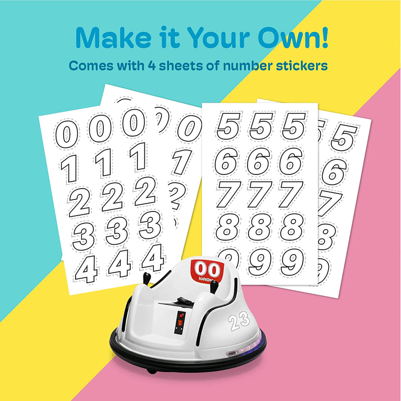 Load image into Gallery viewer, Customizable 6V Electric Bumper Car for Kids &amp; Toddlers 1.5-5 Years Old with DIY Sticker Kit
