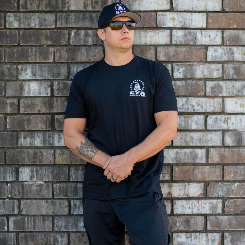 Load image into Gallery viewer, CYA Supply T-Shirt Snake Logo
