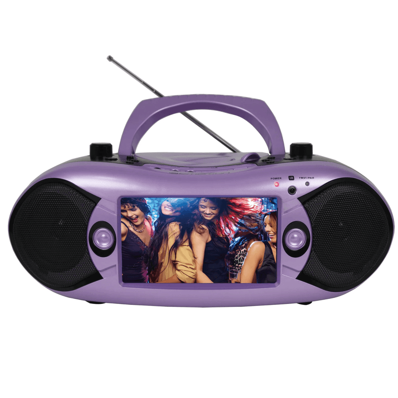 Load image into Gallery viewer, Emerson 7&quot; Bluetooth DVD Boombox with AMFM Radio &amp; Digital TV
