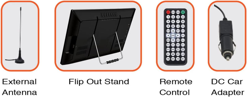 Load image into Gallery viewer, Naxa Portable 16" 12 Volt ACDC TV and Digital Multimedia Player
