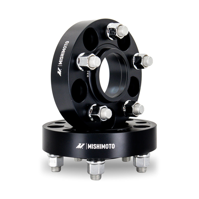 Load image into Gallery viewer, Mishimoto Wheel Spacers - 5x120 - 67.1 - 35 - M14 - Black
