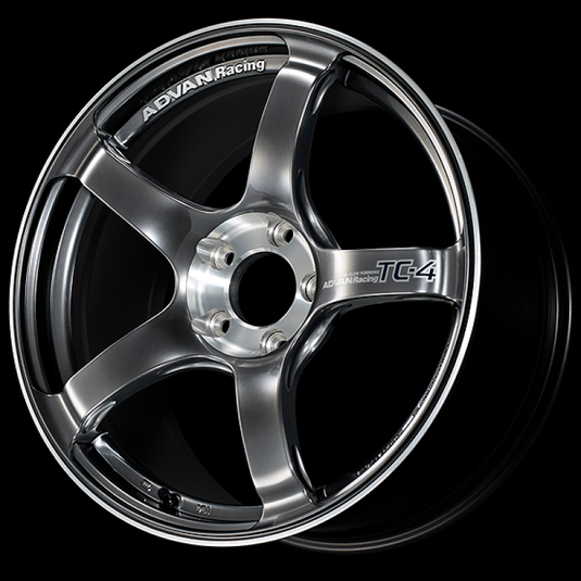 Advan TC-4 SE 18x8.0 / +37 Offset / 5x100 / 63mm Bore / Racing Hyper Black and Diamond Cut YADS8G37DHB