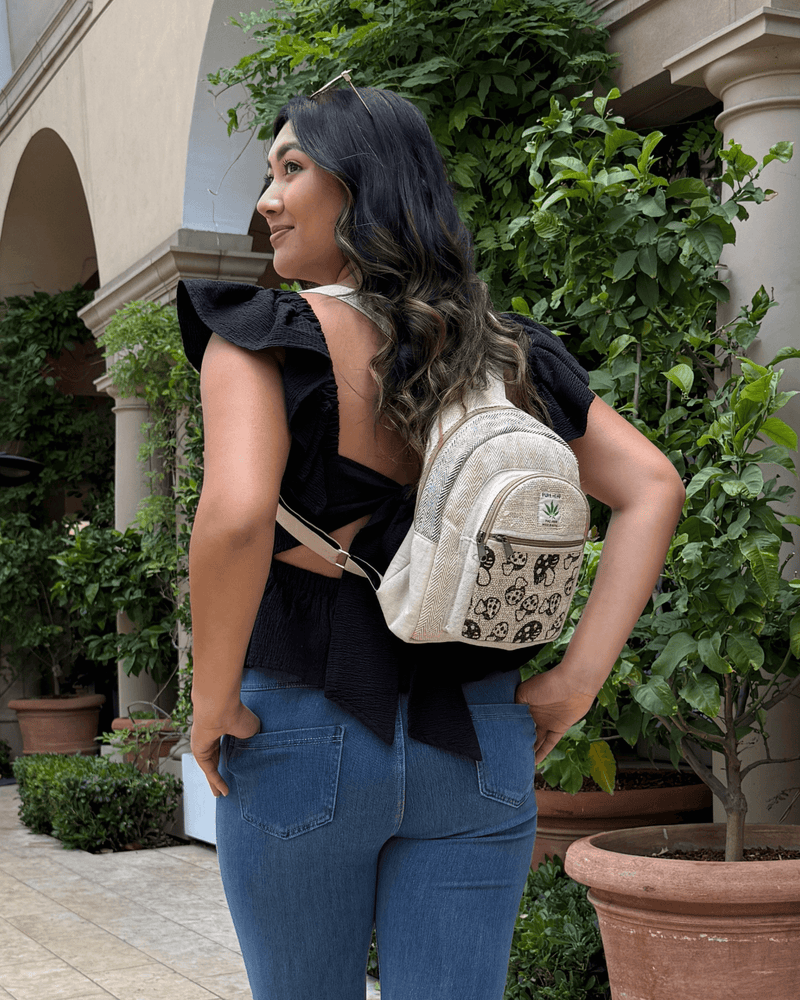 Load image into Gallery viewer, Kathmandu Collection Mini Hemp Mushroom Backpack
