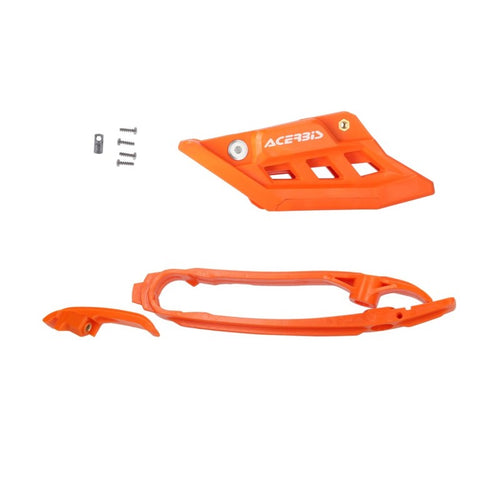 Acerbis 23+ KTM SX/SXF/XC/XCF/EXC-F/XC-W/XCF-W/ Husq/2024 GasGas Chain Guide/Slider Kit - Orange 2984795226