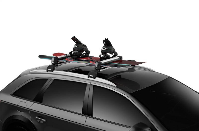 Load image into Gallery viewer, Thule SnowPack M Ski/Snowboard Rack (Up to 4 Pair Skis/2 Snowboards) - Black/Silver
