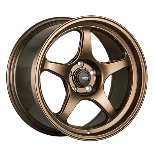 Konig Hyperspec 18x8.5A 5x120 ET32 Matte Bronze Wheel (Knurled Bead)