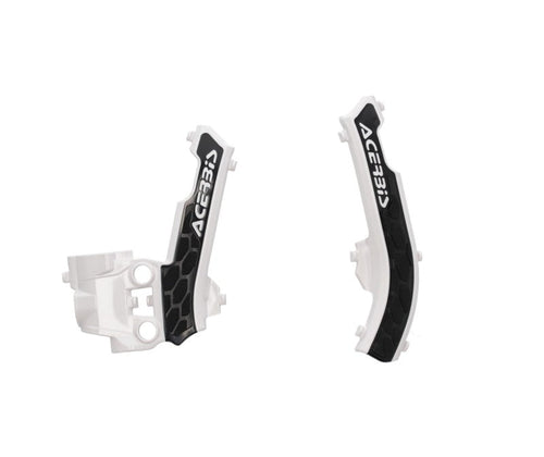 Acerbis 17+ KTM SX50/ SX-E 3/SX-E 5/ Husq EE 5/TC50/ GasGas Frame Guards- X-Grip - White/Black 2979611035