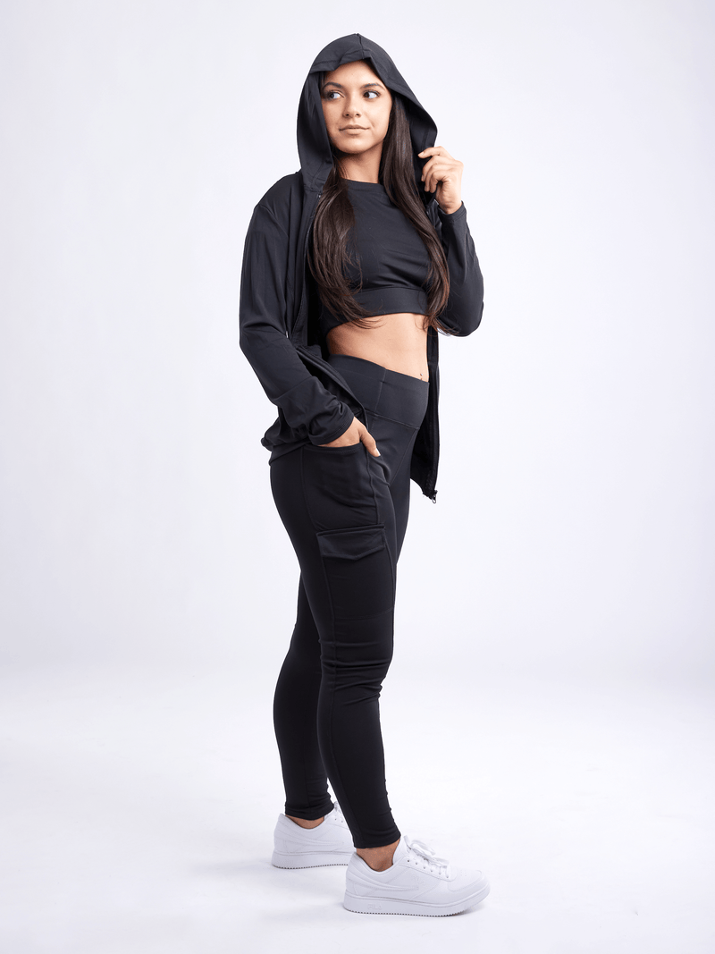 Load image into Gallery viewer, JupiterGear Athletic Fitted Zip-Up Hoodie Jacket with Pockets
