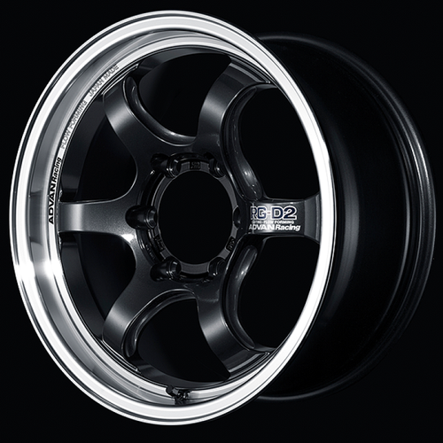 Advan RG-D2 for Truck 17x8.0 / +20 Offset / 6x139.7 / 112mm Bore / Machining and Black Gunmetallic YAT7G20KMBG