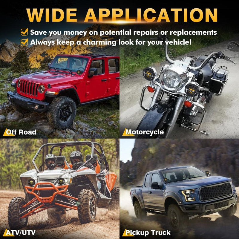 Load image into Gallery viewer, 4 Inch Round LED Pod Lights Black Cover Light Shield Cover
