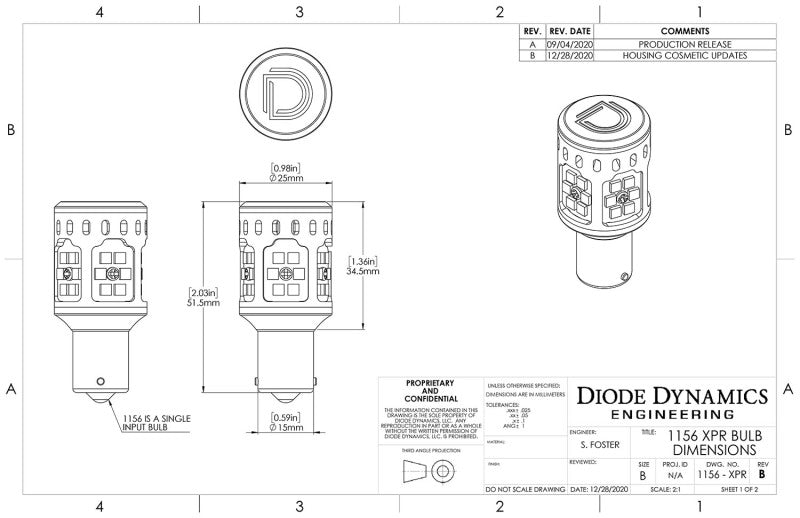Load image into Gallery viewer, Diode Dynamics 1156 XPR LED Bulb - Cool - White (Pair)
