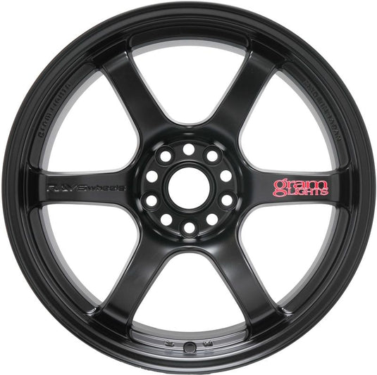 Gram Lights 57DR 17x9.0 +38 5x100 Semi Gloss Black Wheel
