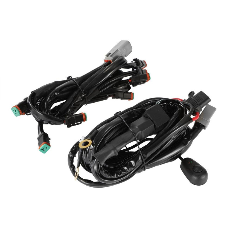 Load image into Gallery viewer, 8-LED Pod Light Power Wiring Harness Kit with 2 PIN DT Plug
