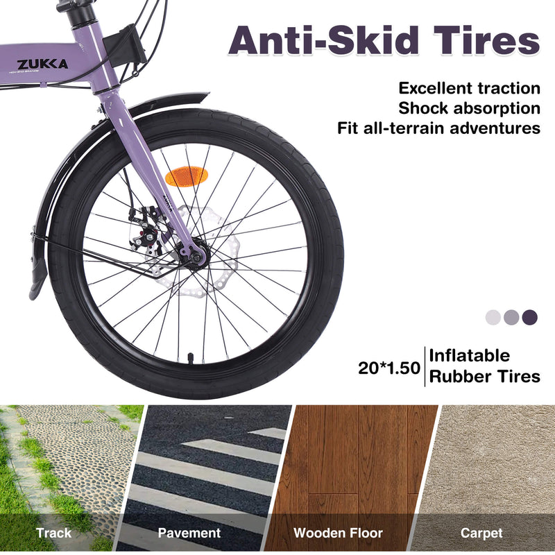 Load image into Gallery viewer, Zukka Crossroll Folding Bike - 20&quot;
