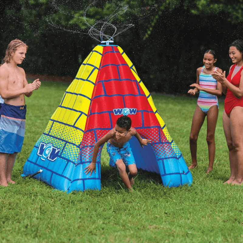 Load image into Gallery viewer, WOW Watersports 5.5ft Rainbow Pyramid Backyard Sprinkler
