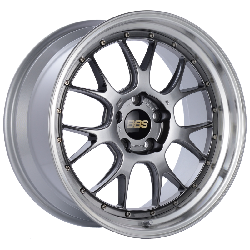 Load image into Gallery viewer, BBS LM-R 19x9.5 5x120 ET25 Diamond Black Center Diamond Cut Lip Wheel -82mm PFS/Clip Required
