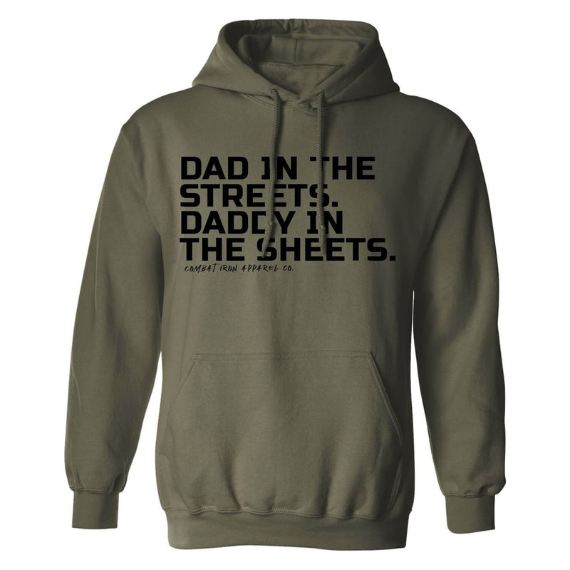 Load image into Gallery viewer, Dad In The Streets. Daddy In The Sheets. Men&#39;s Hoodie
