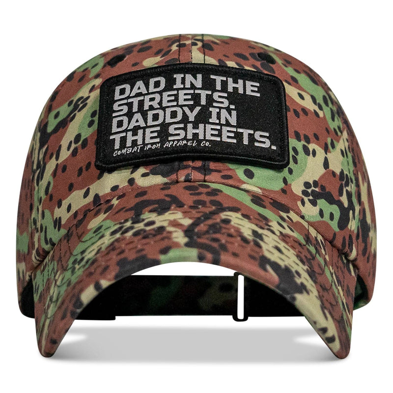 Load image into Gallery viewer, Dad in the Streets. Daddy in the Sheets. Patch RipStop Low Pro Hat

