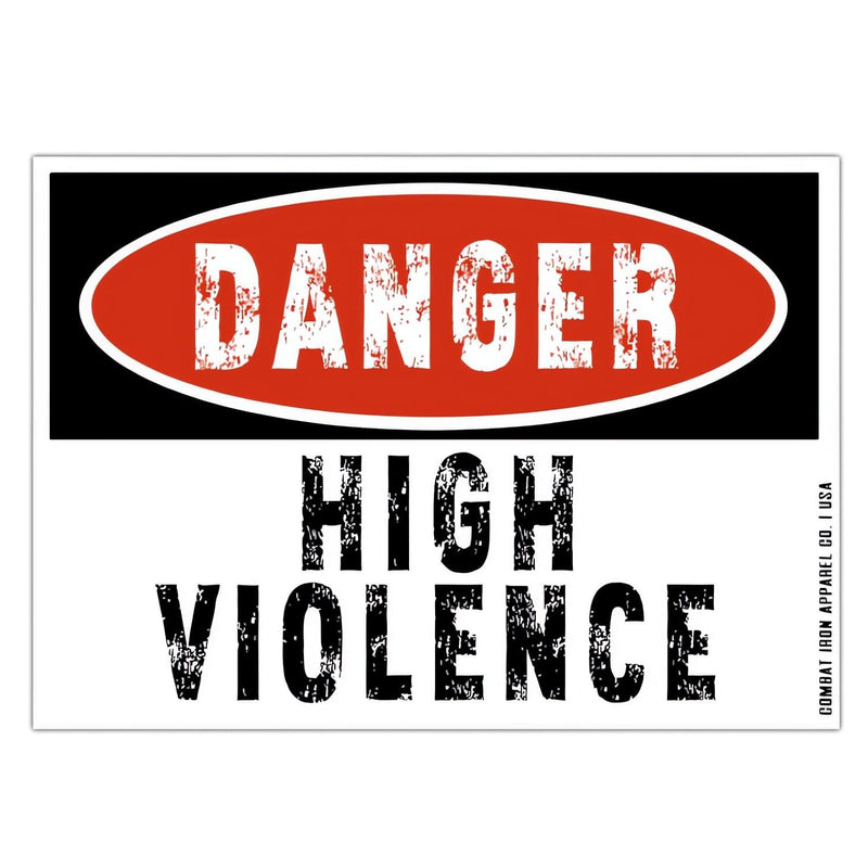 Load image into Gallery viewer, Danger High Violence Decal Sticker

